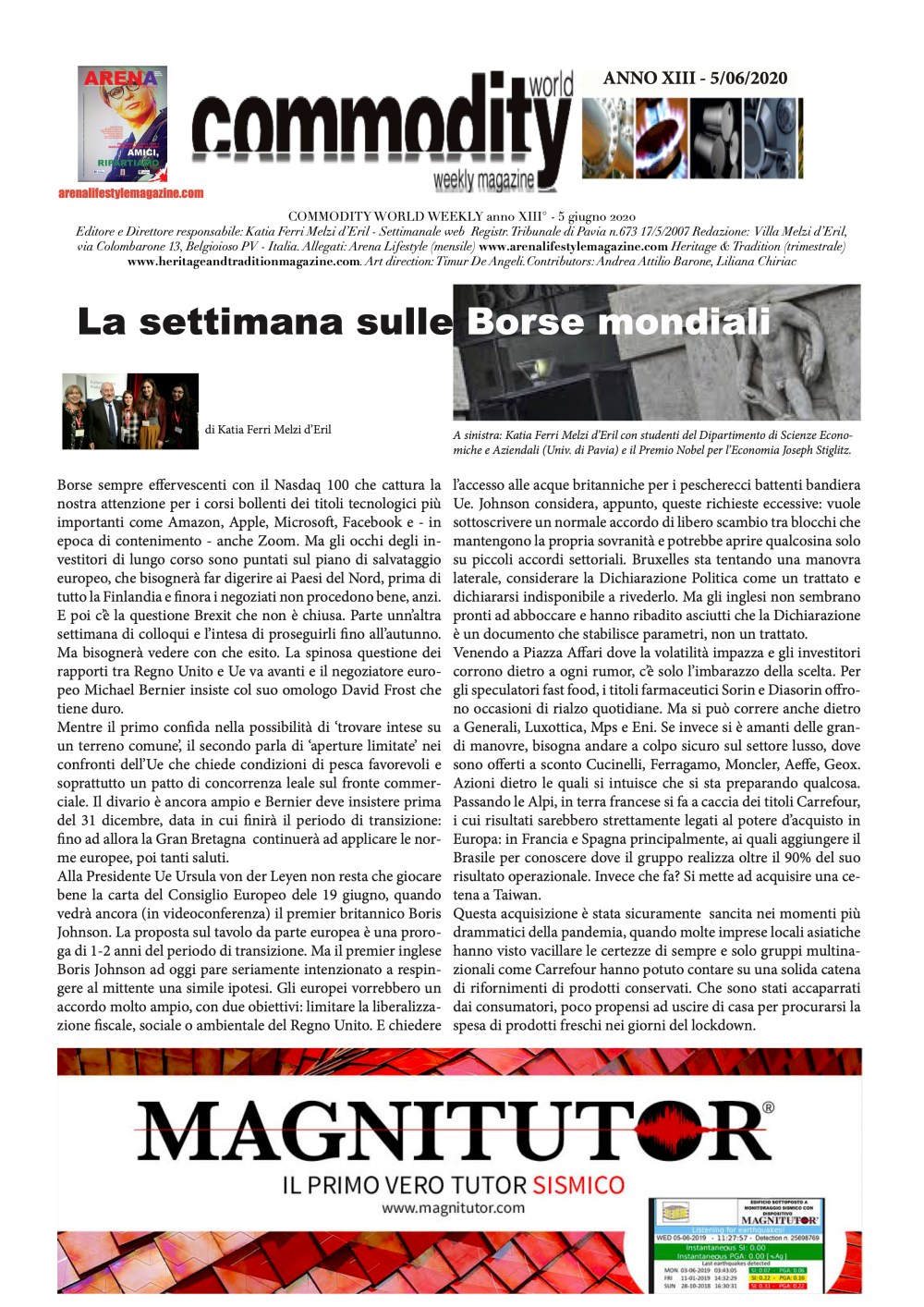 commodity 5 giugno 2020